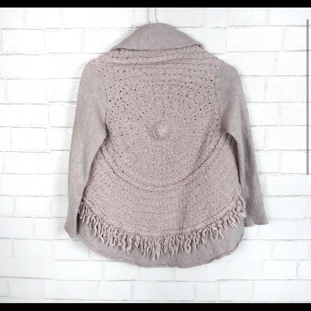 Women's Anthropologie Pink Gray Size S Cardigans